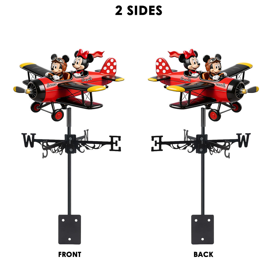 Mouse Couple - Personalized Mouse Weather Vane