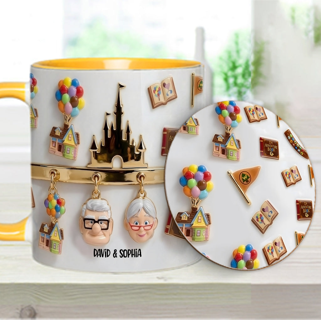 My Greatest Adventure Perfect Gift For Couple - Personalized Mouse Accent Mug & Coaster