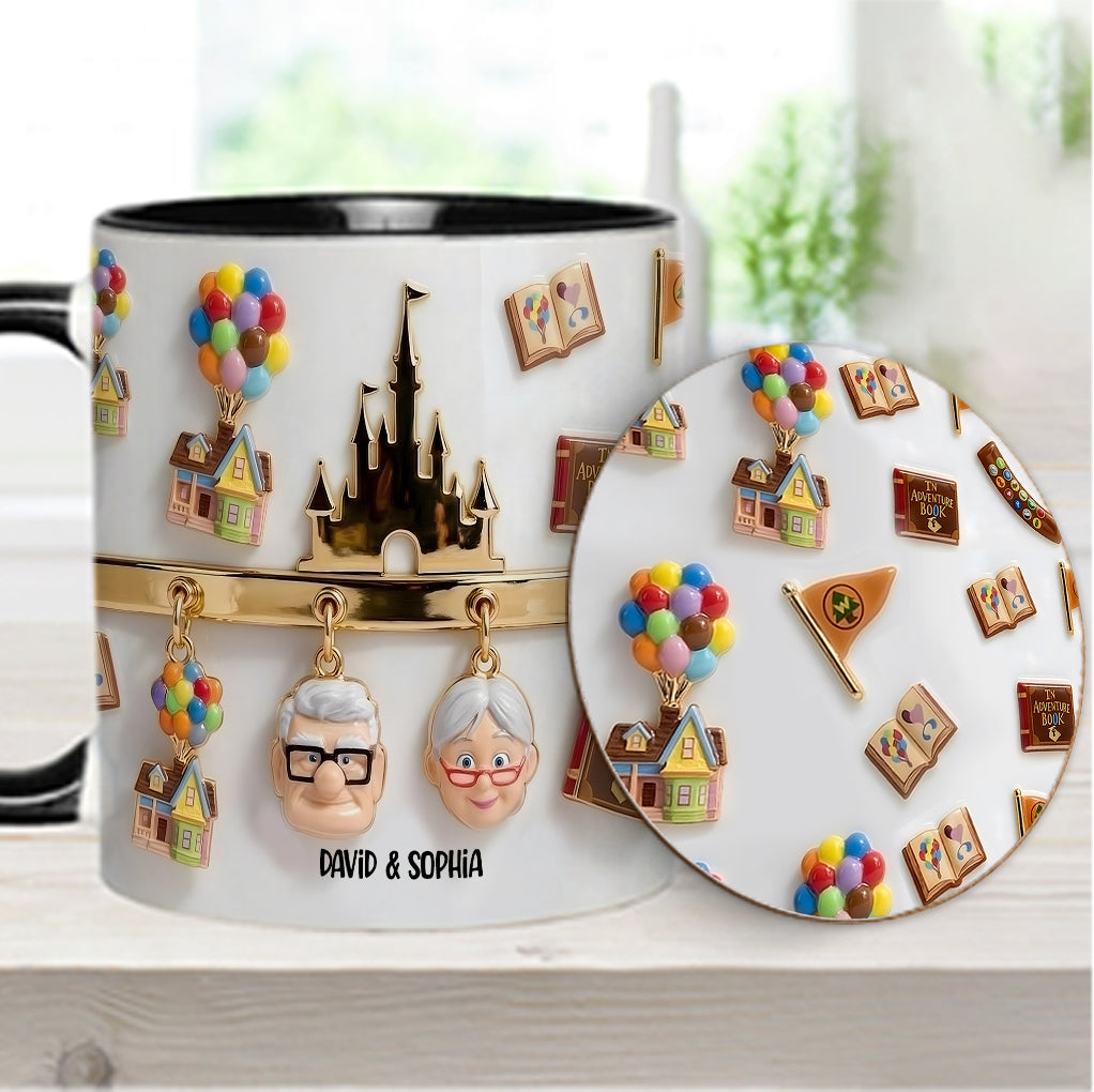 My Greatest Adventure Perfect Gift For Couple - Personalized Mouse Accent Mug & Coaster