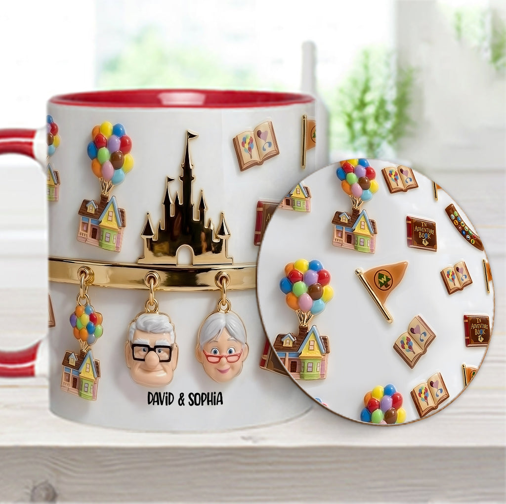 My Greatest Adventure Perfect Gift For Couple - Personalized Mouse Accent Mug & Coaster