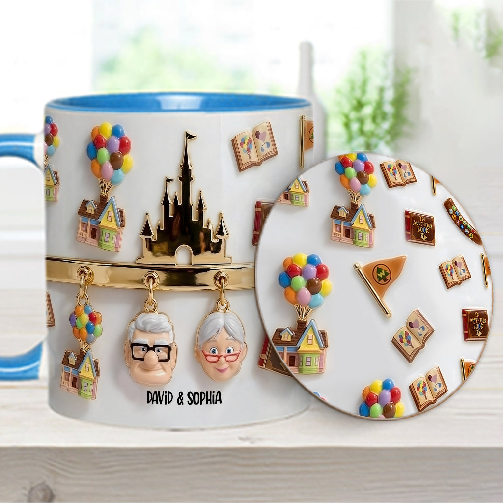 My Greatest Adventure Perfect Gift For Couple - Personalized Mouse Accent Mug & Coaster