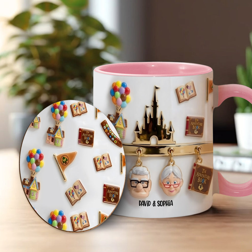 My Greatest Adventure Perfect Gift For Couple - Personalized Mouse Accent Mug & Coaster