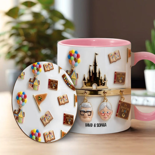 My Greatest Adventure Perfect Gift For Couple - Personalized Mouse Accent Mug & Coaster