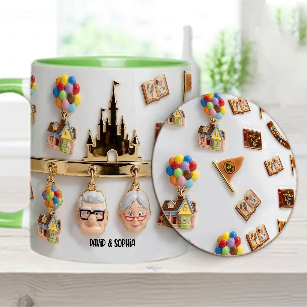 My Greatest Adventure Perfect Gift For Couple - Personalized Mouse Accent Mug & Coaster