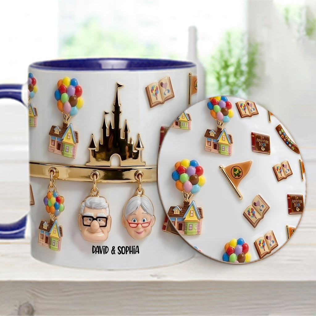 My Greatest Adventure Perfect Gift For Couple - Personalized Mouse Accent Mug & Coaster