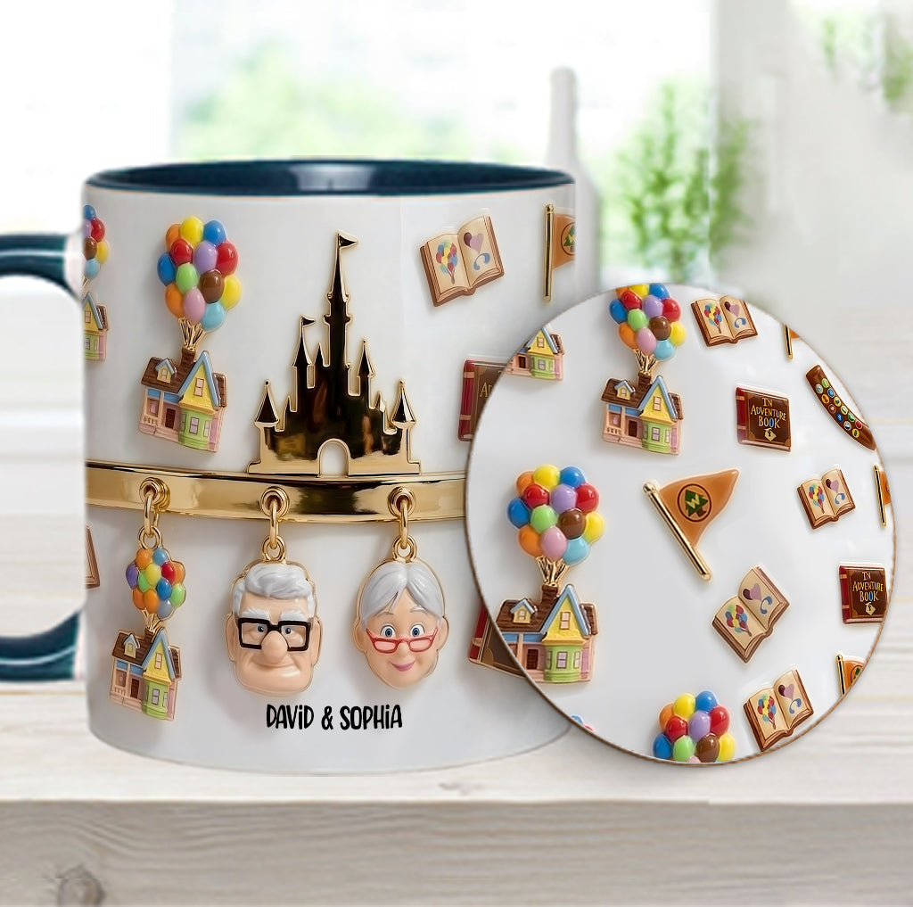 My Greatest Adventure Perfect Gift For Couple - Personalized Mouse Accent Mug & Coaster