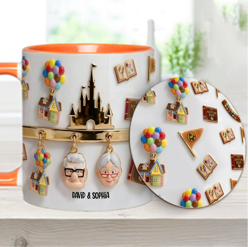 My Greatest Adventure Perfect Gift For Couple - Personalized Mouse Accent Mug & Coaster