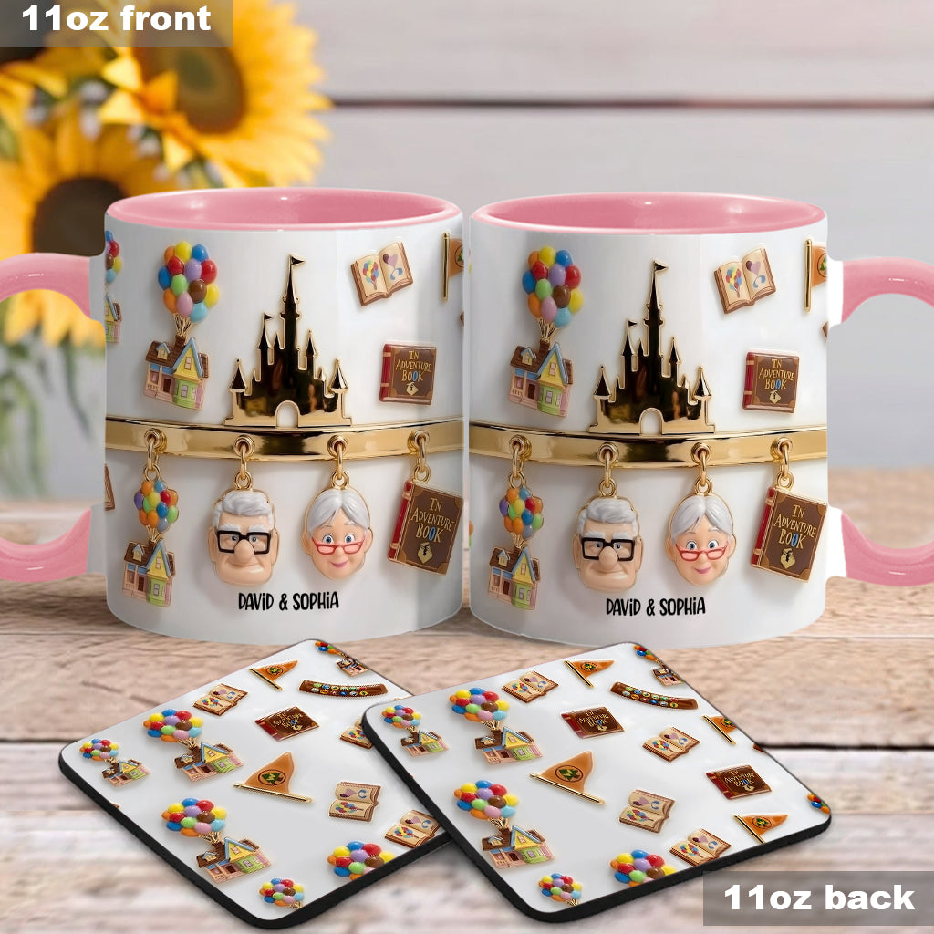 My Greatest Adventure Perfect Gift For Couple - Personalized Mouse Accent Mug & Coaster