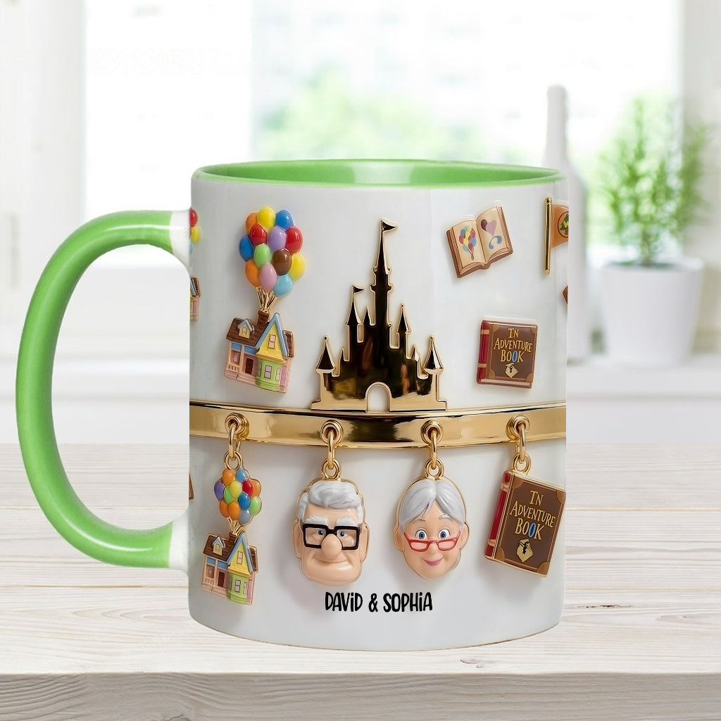 My Greatest Adventure Perfect Gift For Couple - Personalized Mouse Accent Mug & Coaster