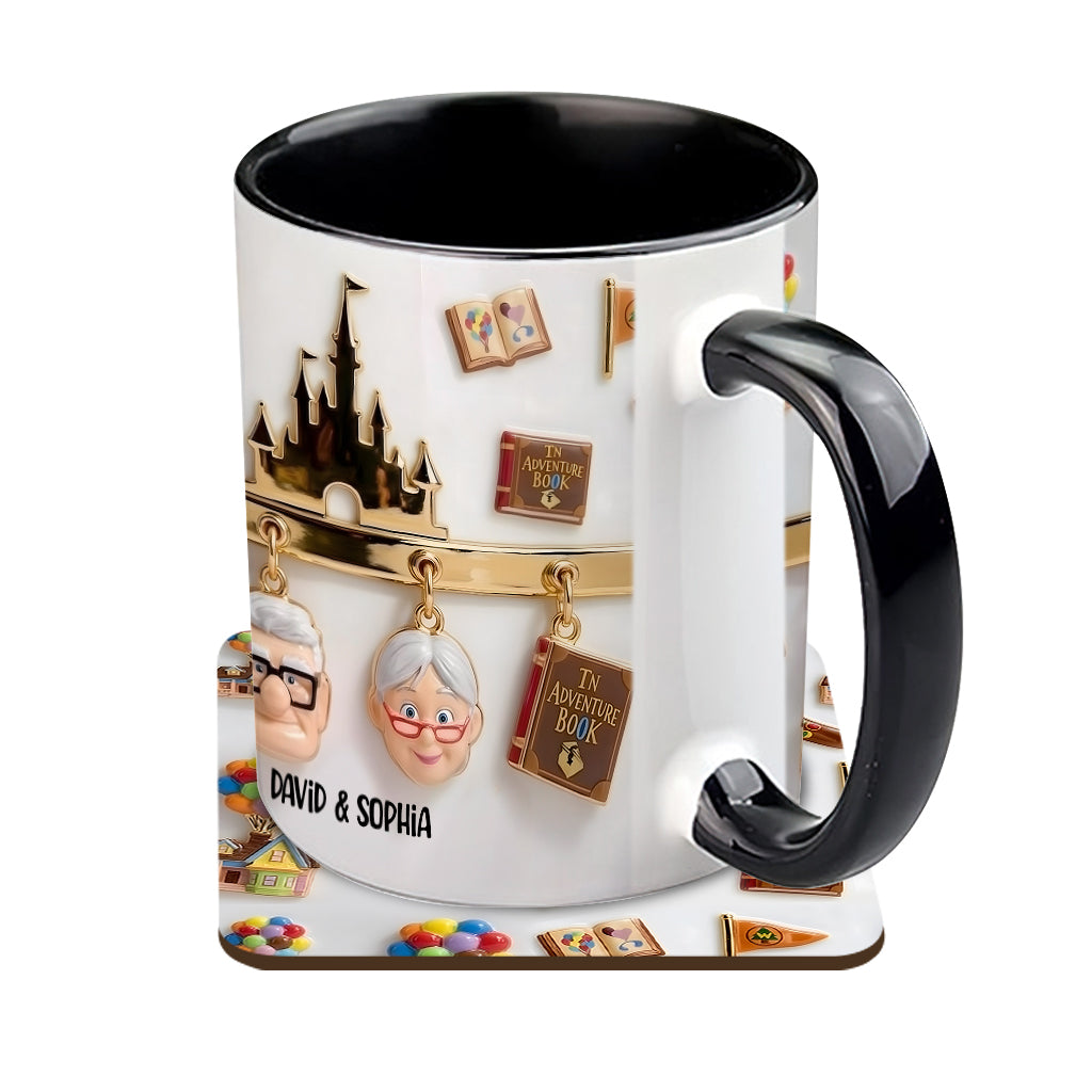 My Greatest Adventure Perfect Gift For Couple - Personalized Mouse Accent Mug & Coaster