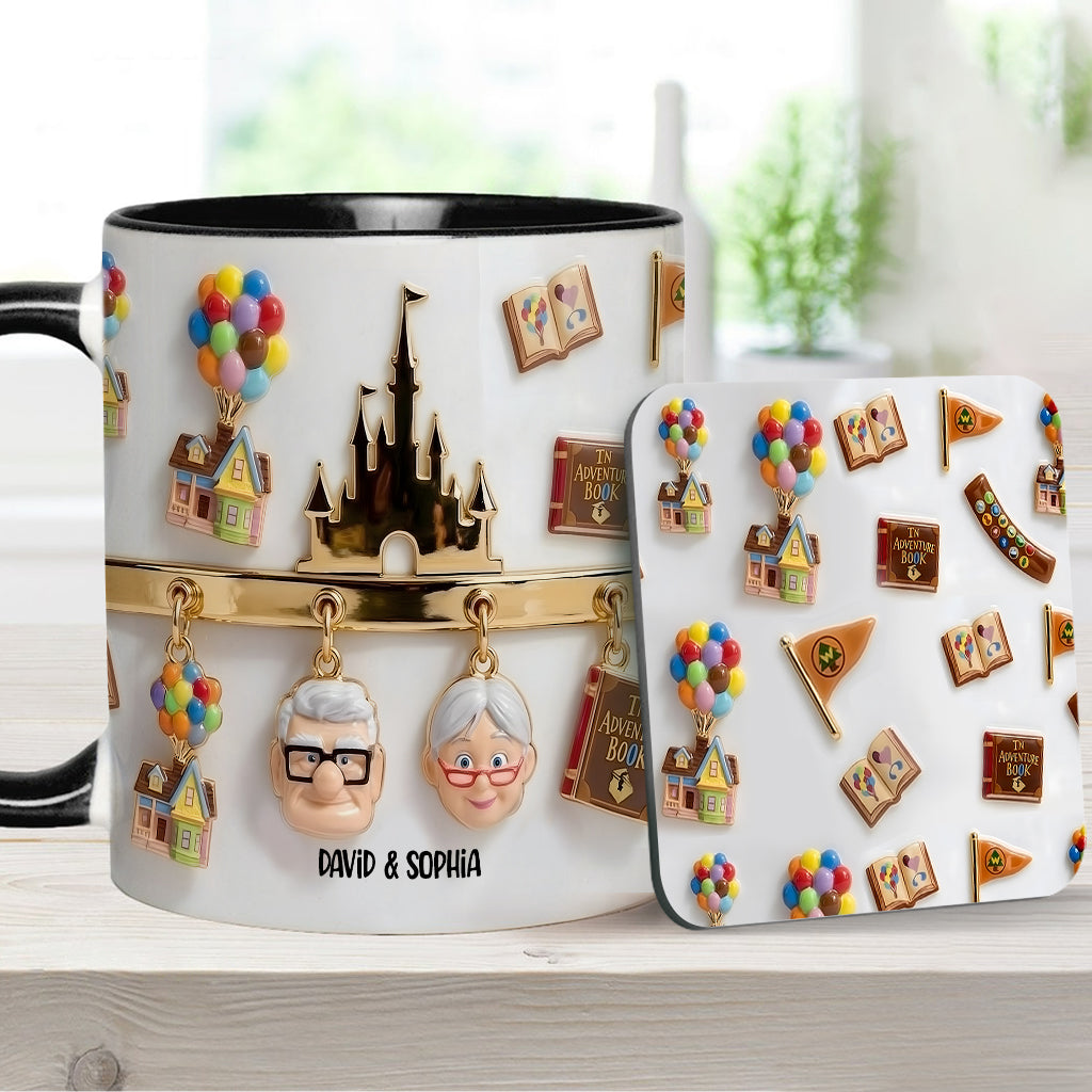 My Greatest Adventure Perfect Gift For Couple - Personalized Mouse Accent Mug & Coaster