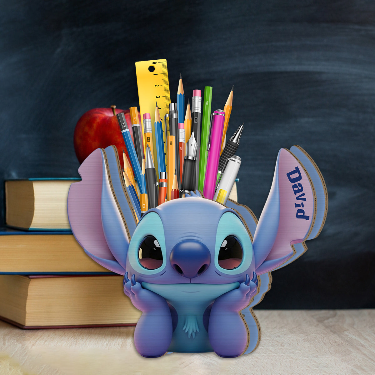 Ohana Vibe - Personalized Ohana Wooden Pen Holder