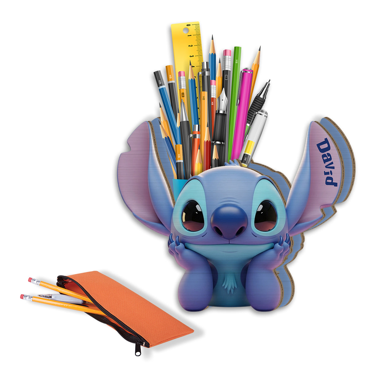 Ohana Vibe - Personalized Ohana Wooden Pen Holder