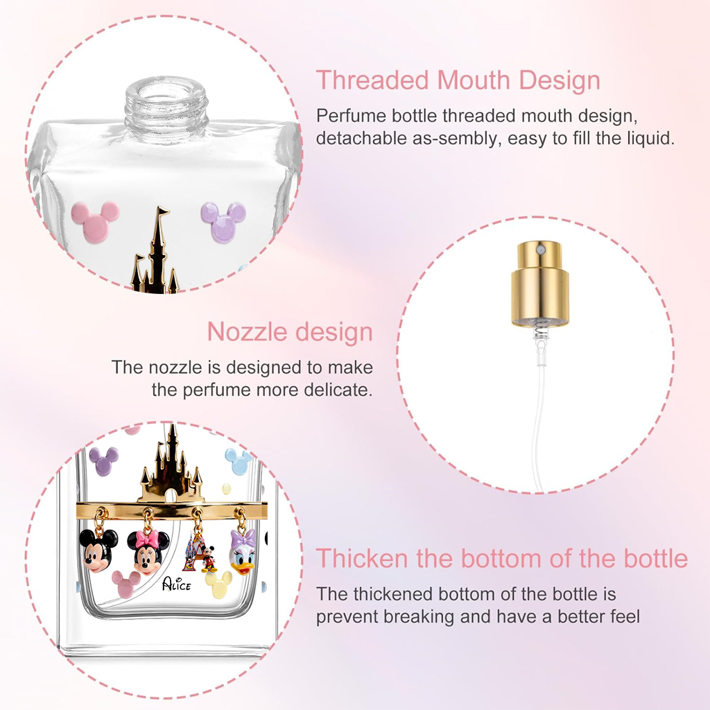Magical Initial Name Letter - Personalized Mouse Refillable Perfume Bottle