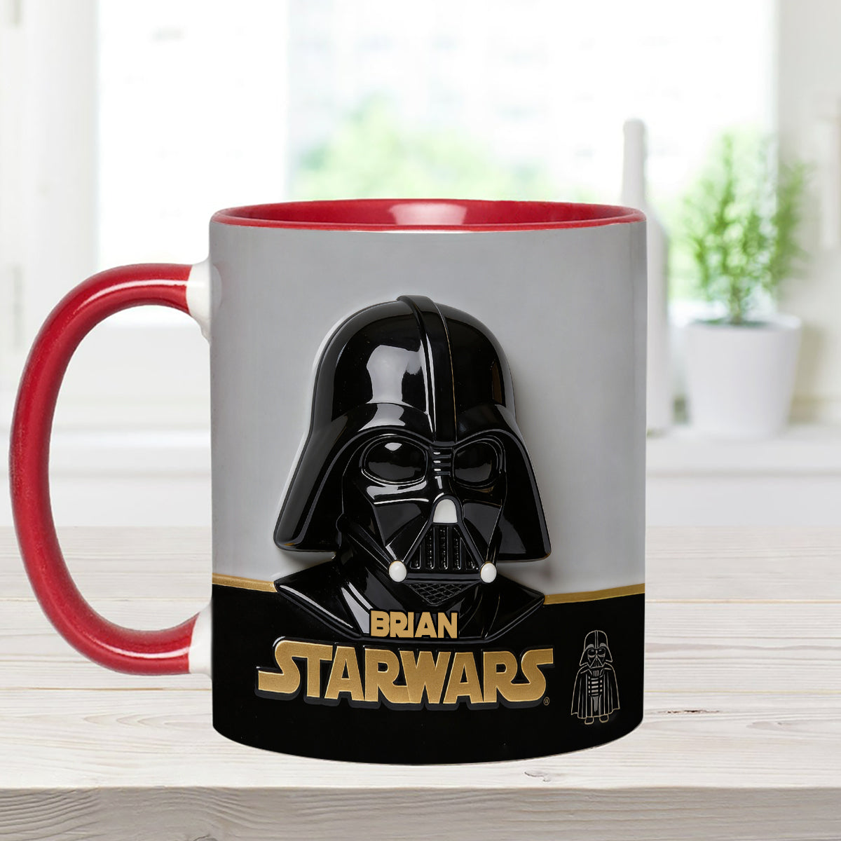 Join The Dark Side - Personalized The Force Set Accent Mug with Acrylic Stirrers