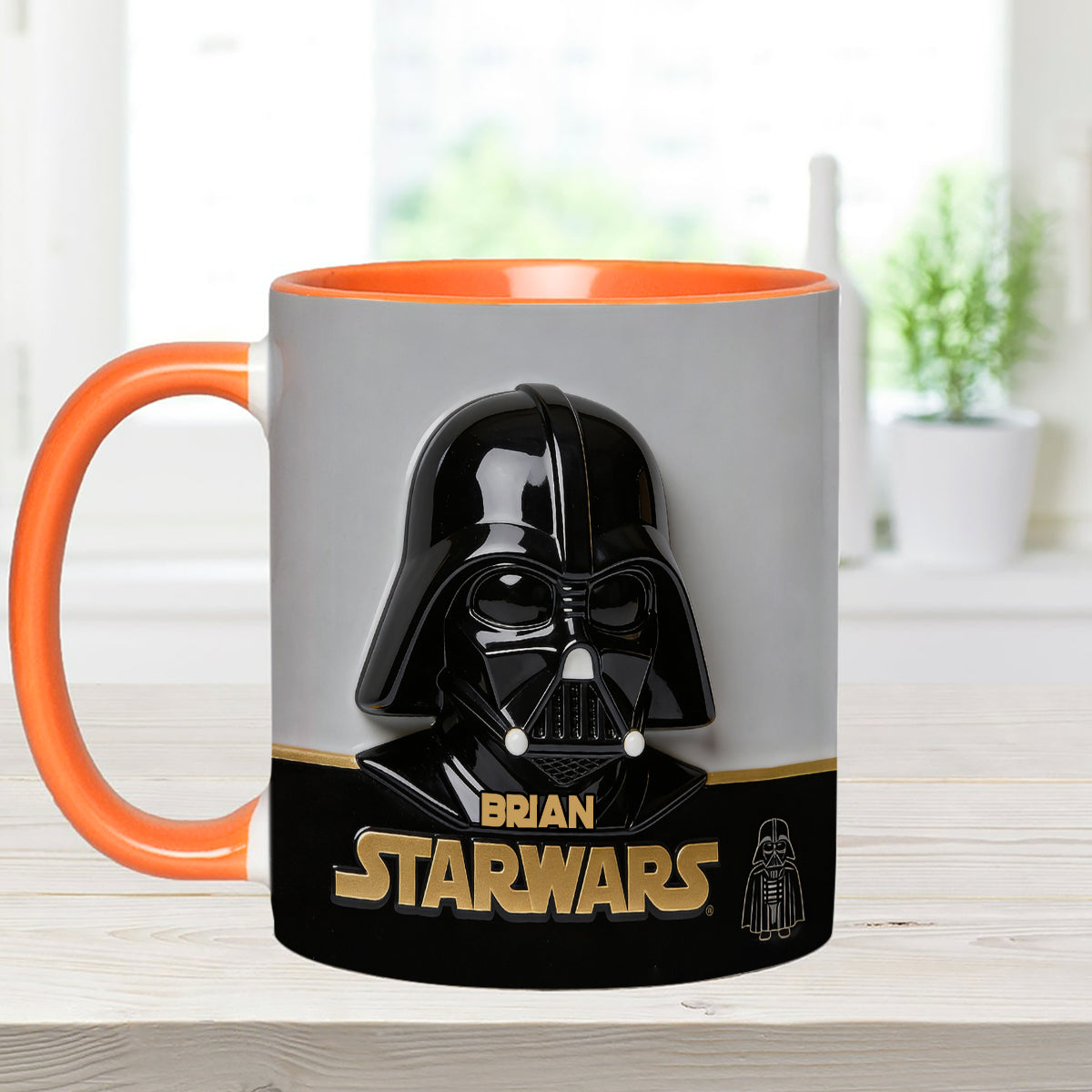 Join The Dark Side - Personalized The Force Set Accent Mug with Acrylic Stirrers