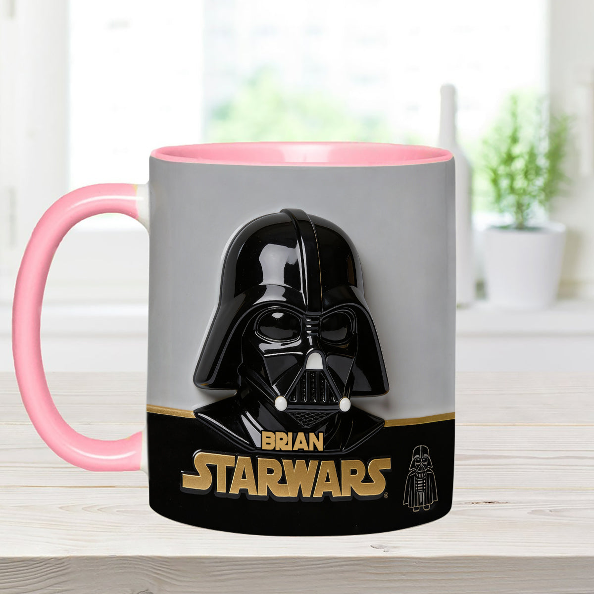Join The Dark Side - Personalized The Force Set Accent Mug with Acrylic Stirrers