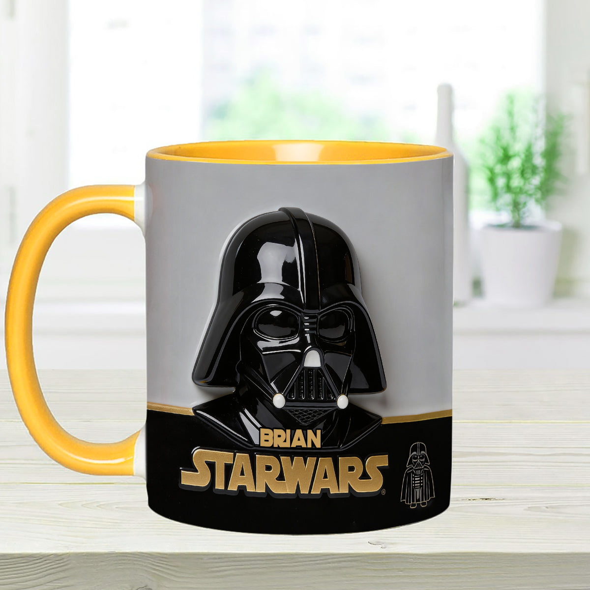 Join The Dark Side - Personalized The Force Set Accent Mug with Acrylic Stirrers