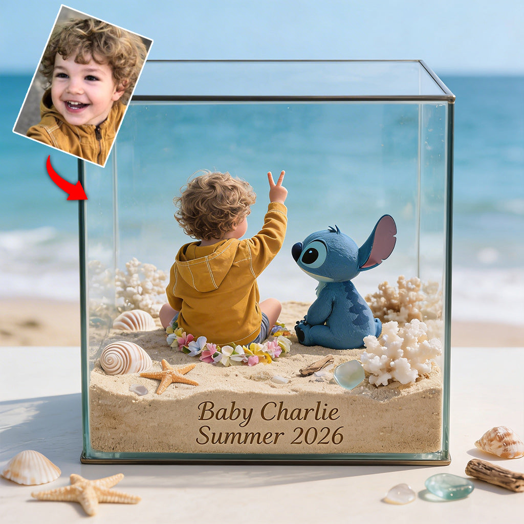 Love Summer - Personalized Ohana Custom Shaped Acrylic Plaque