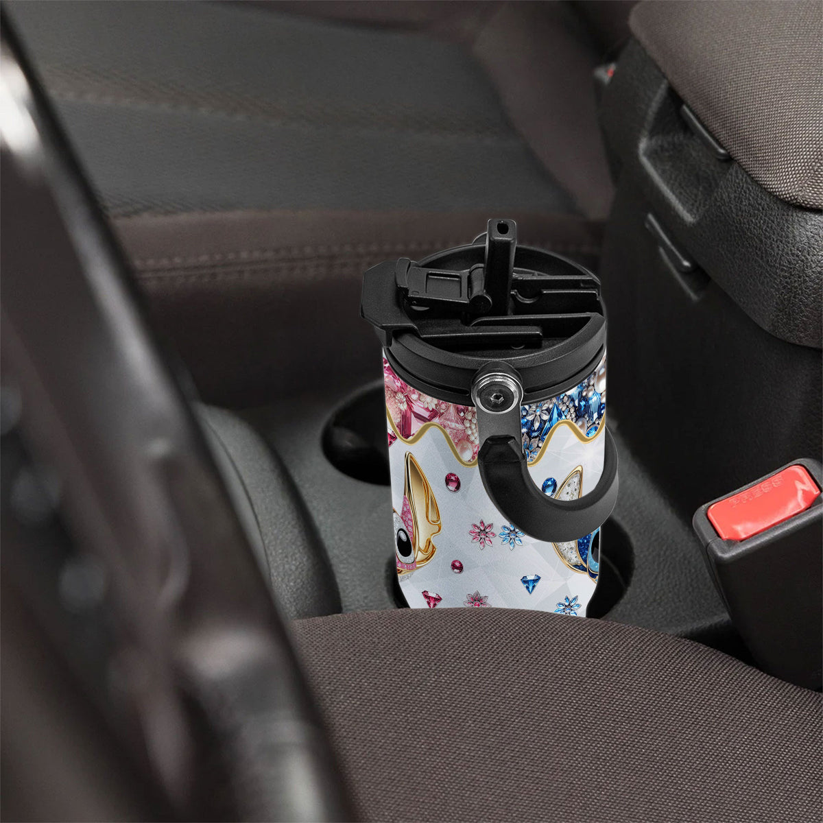 Ohana Means Family - Personalized Ohana Tumbler With Grip Handle