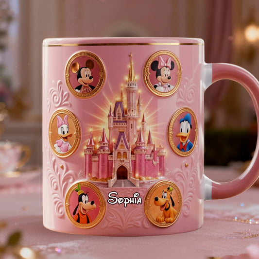 The Magical Castle - Personalized Mouse Accent Mug & Coaster