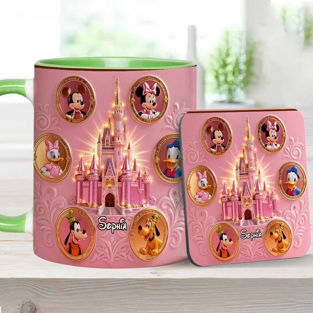 The Magical Castle - Personalized Mouse Accent Mug & Coaster