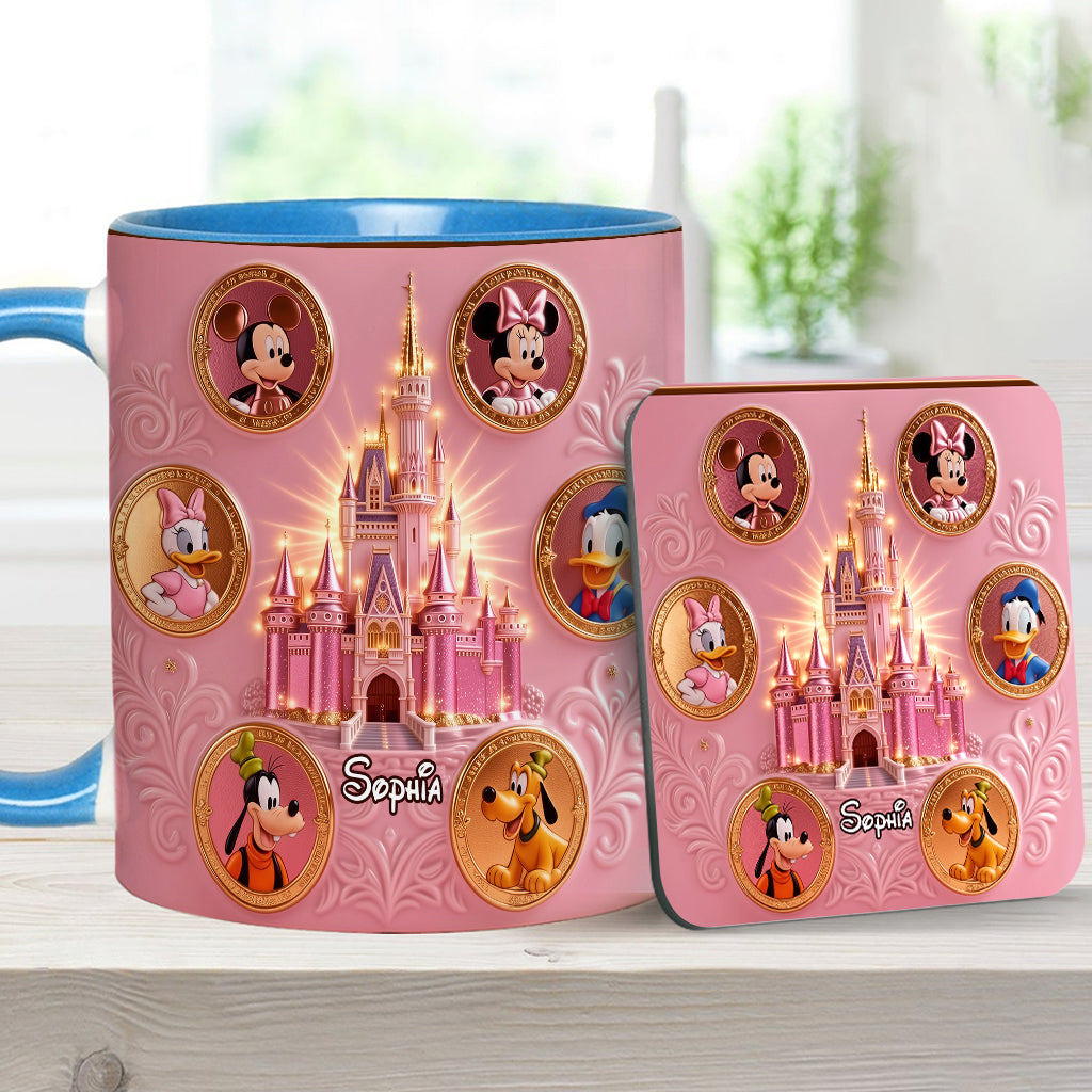 The Magical Castle - Personalized Mouse Accent Mug & Coaster