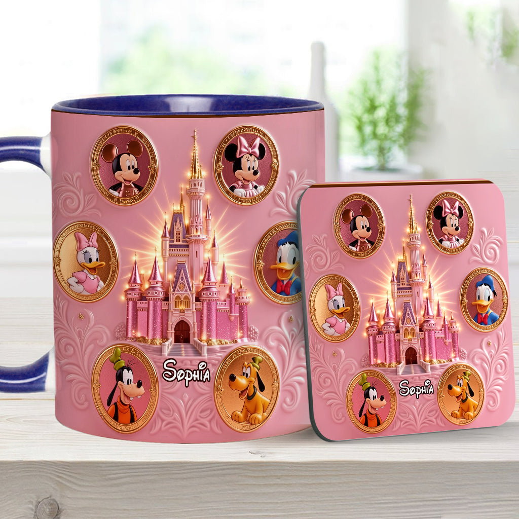 The Magical Castle - Personalized Mouse Accent Mug & Coaster