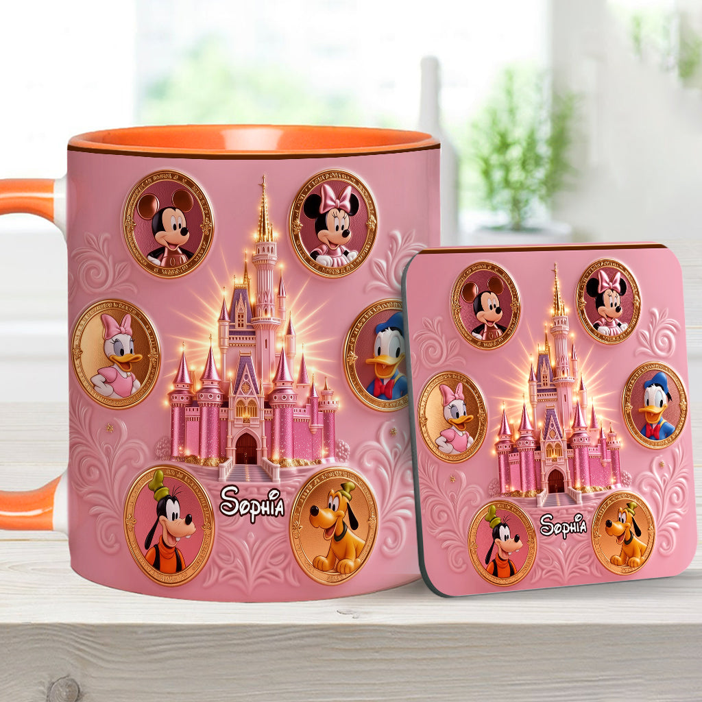 The Magical Castle - Personalized Mouse Accent Mug & Coaster