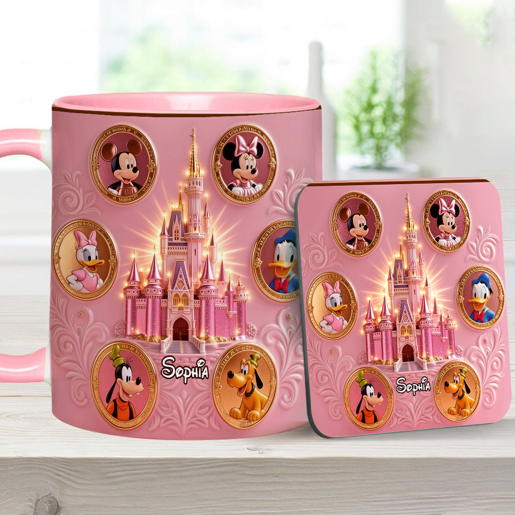 The Magical Castle - Personalized Mouse Accent Mug & Coaster