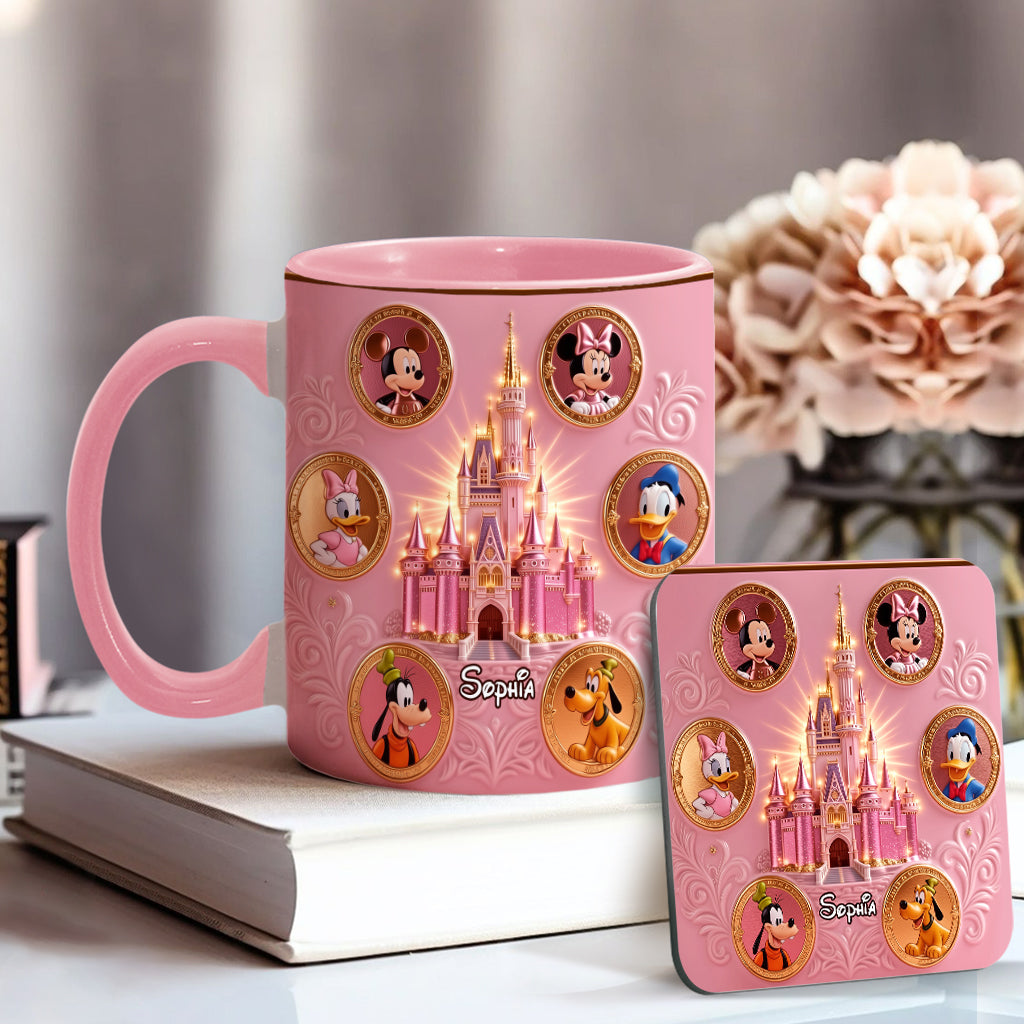 The Magical Castle - Personalized Mouse Accent Mug & Coaster