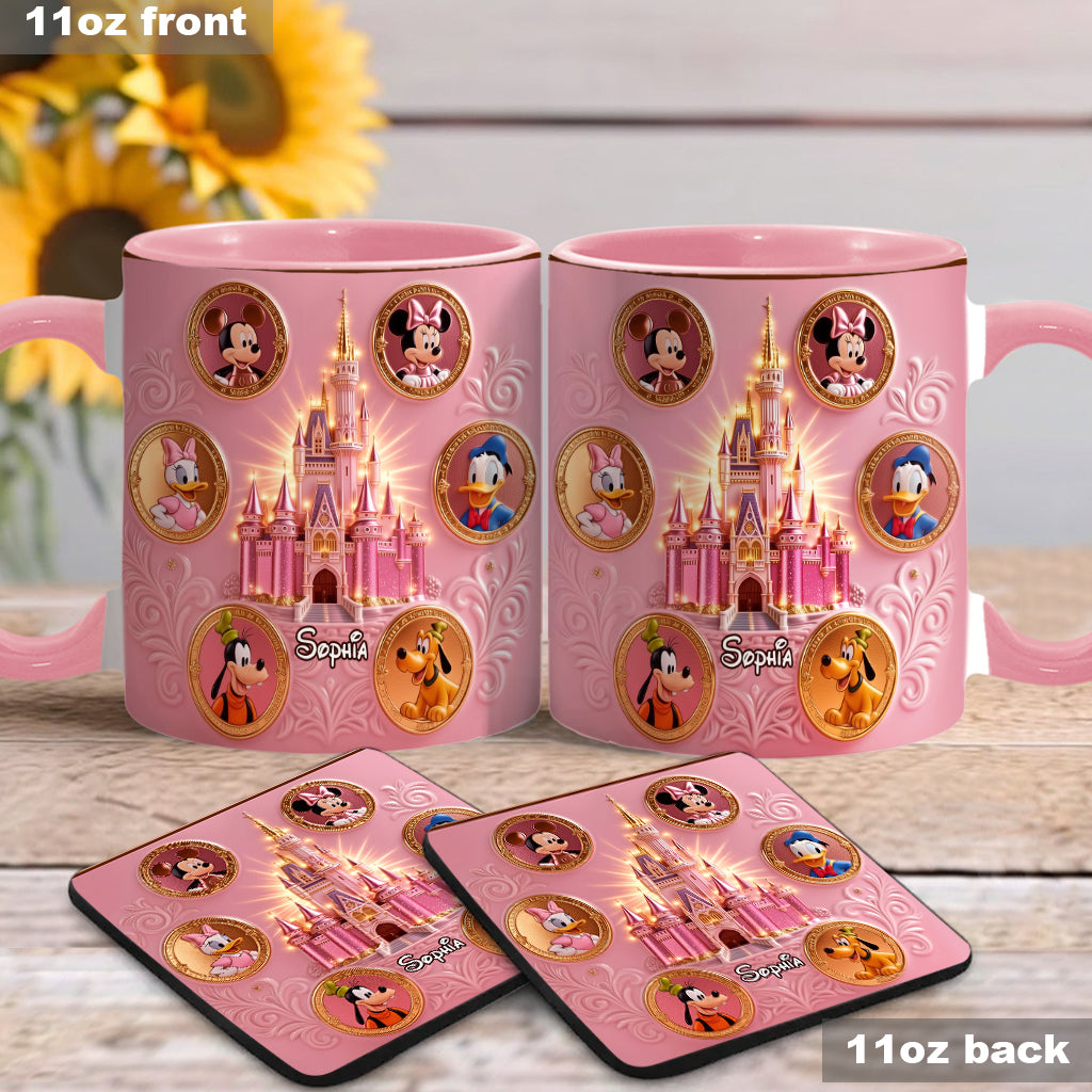 The Magical Castle - Personalized Mouse Accent Mug & Coaster