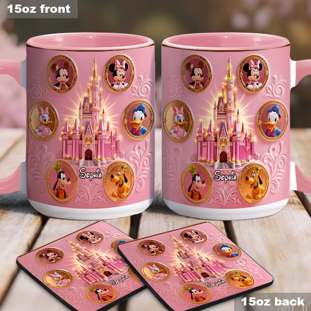 The Magical Castle - Personalized Mouse Accent Mug & Coaster