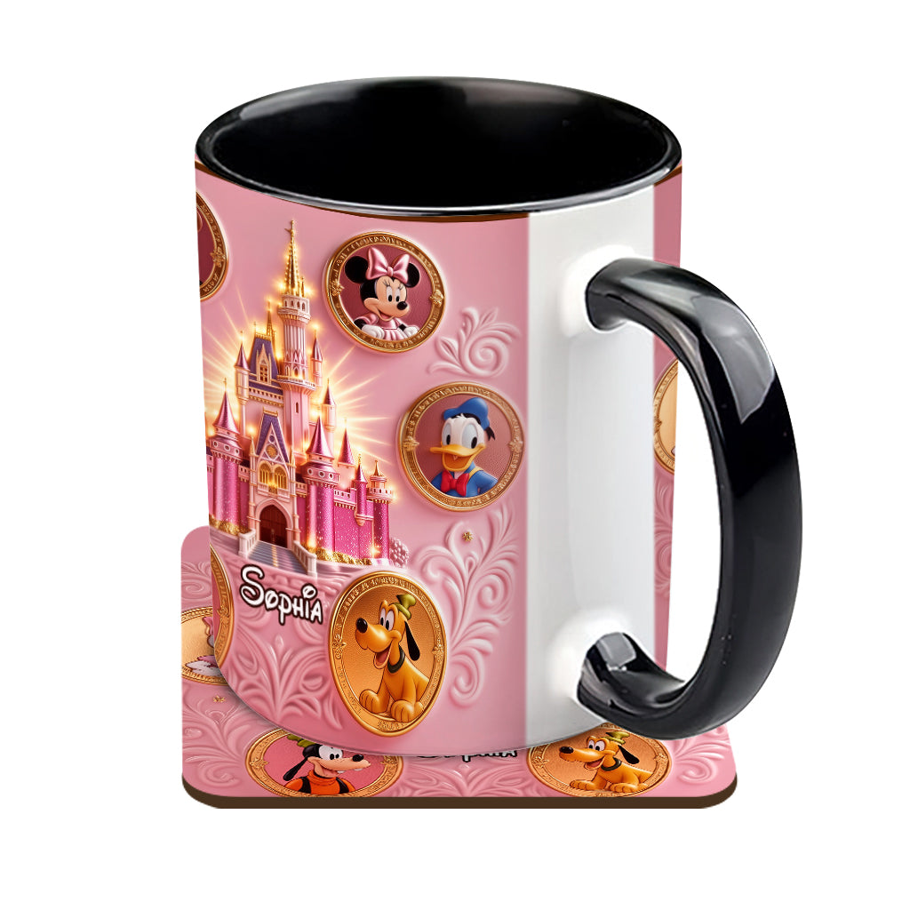 The Magical Castle - Personalized Mouse Accent Mug & Coaster