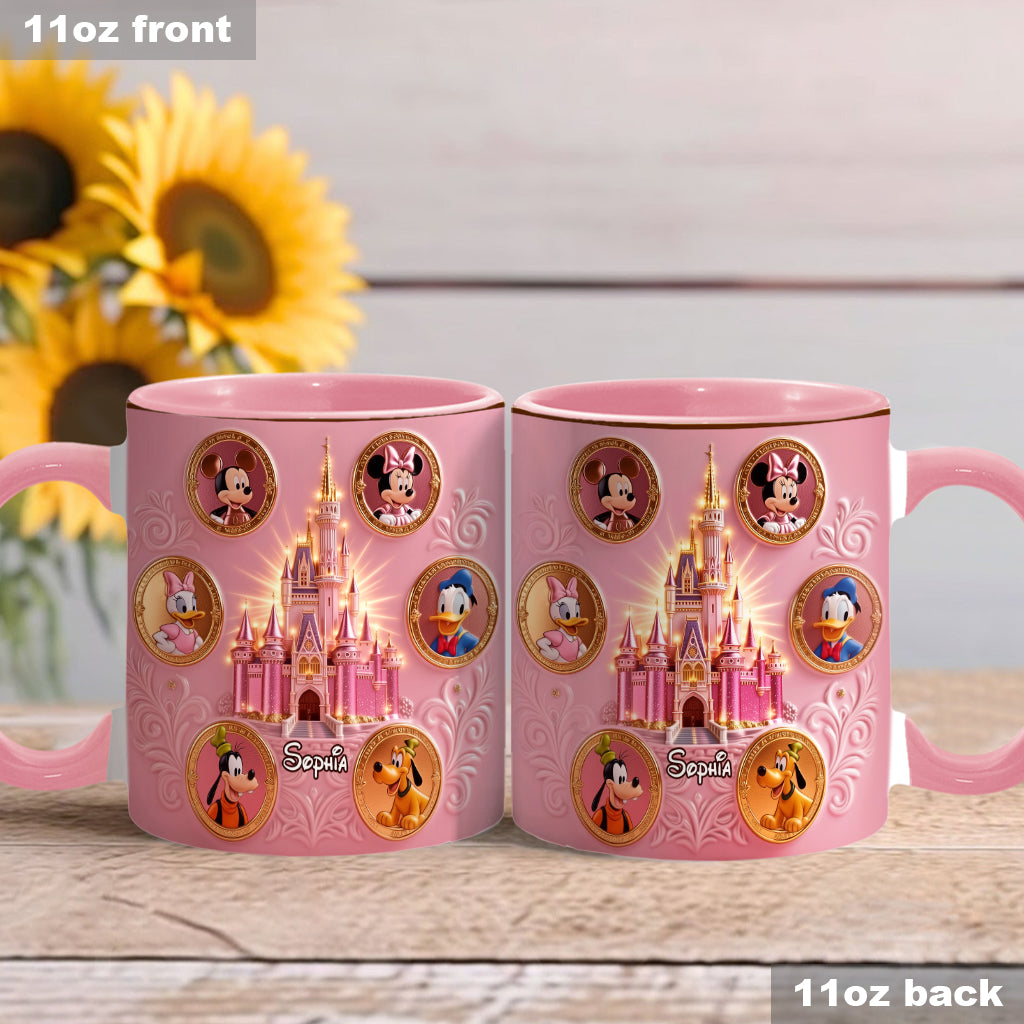 The Magical Castle - Personalized Mouse Accent Mug & Coaster