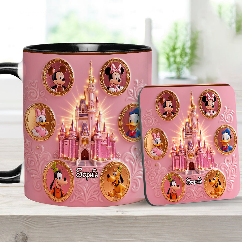 The Magical Castle - Personalized Mouse Accent Mug & Coaster