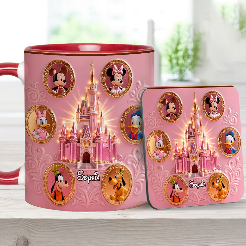 The Magical Castle - Personalized Mouse Accent Mug & Coaster