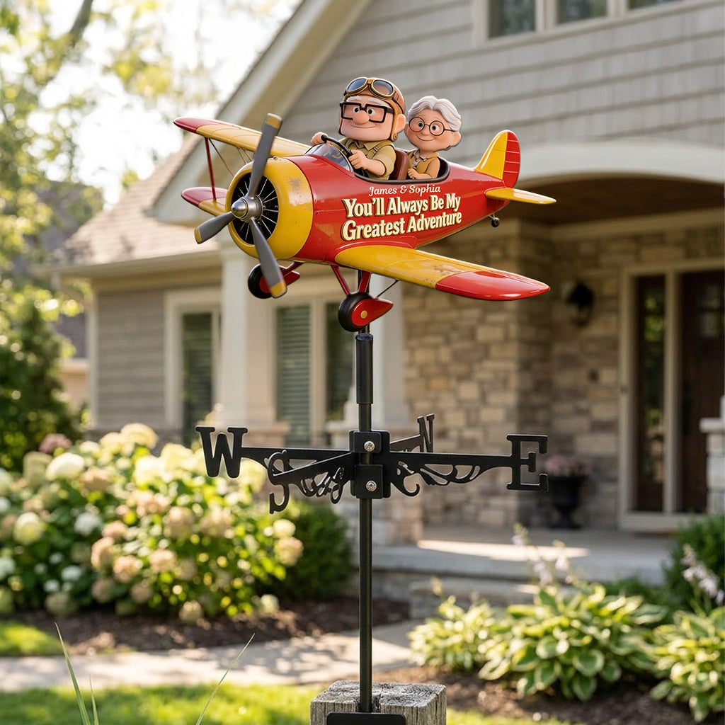 My Greatest Adventure - Personalized Up Movie Couple Weather Vane