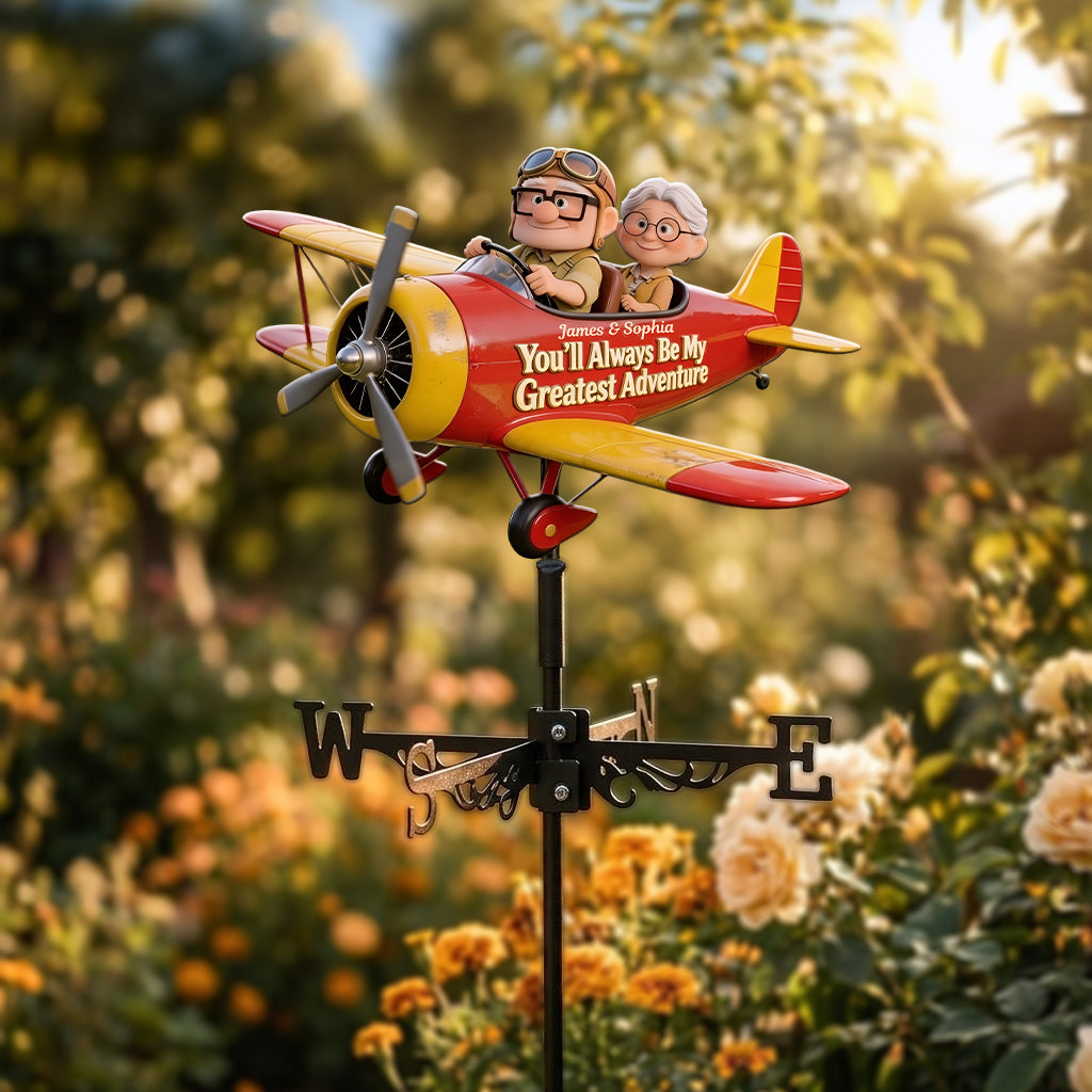 My Greatest Adventure - Personalized Up Movie Couple Weather Vane