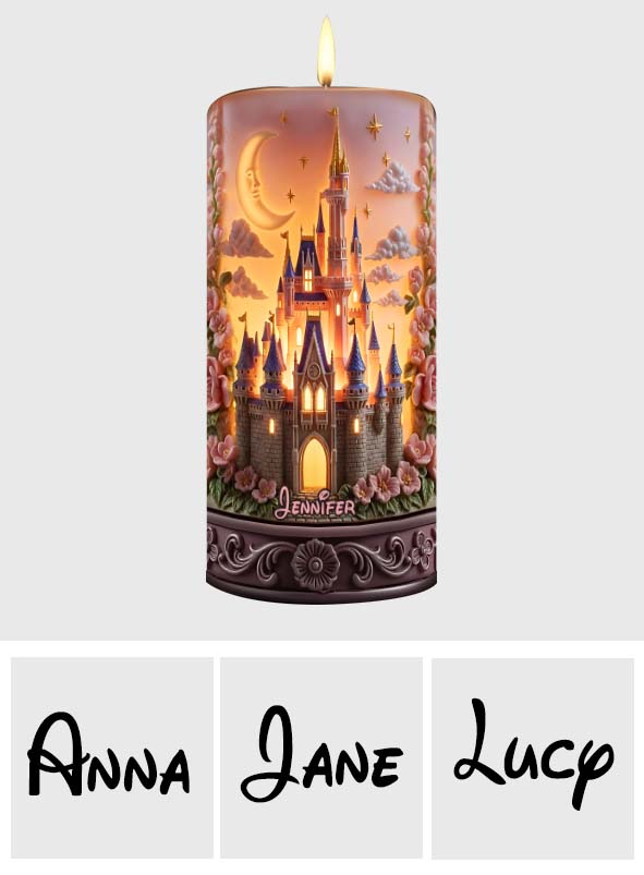 Magical World - Personalized Mouse Flameless Candle