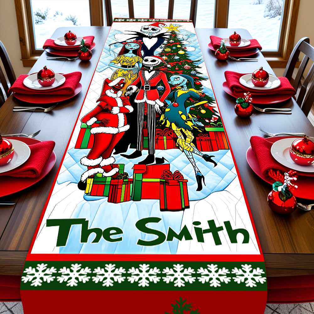 Merry Christmas - Personalized Nightmare Table Runner