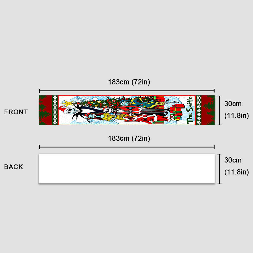 Merry Christmas - Personalized Nightmare Table Runner