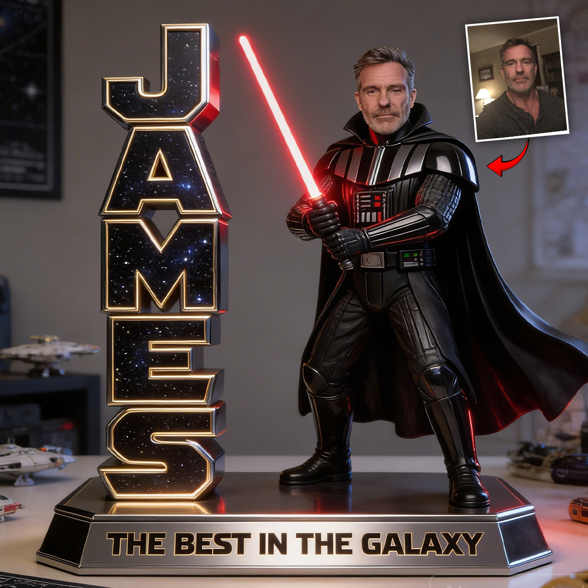 Custom Any Photo The Force - Personalized The Force Custom Shaped Acrylic Plaque