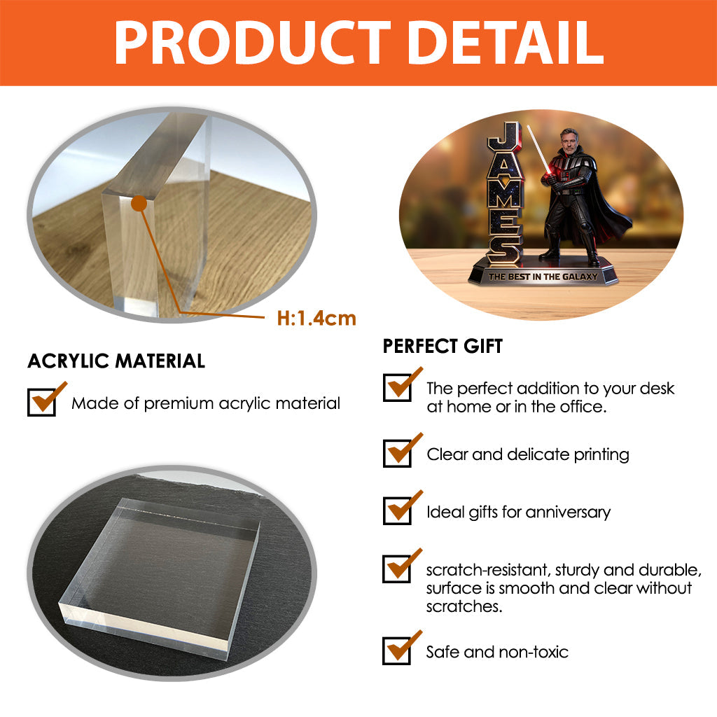 Custom Any Photo The Force - Personalized The Force Custom Shaped Acrylic Plaque