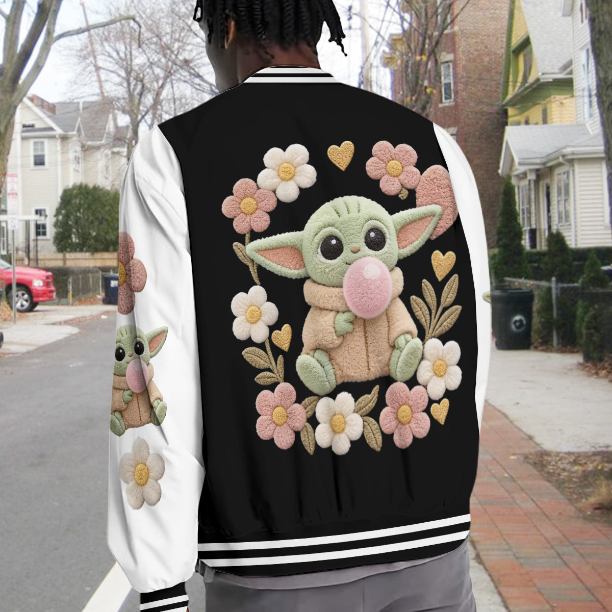 May The Cute Be With You - Personalized The Force Varsity Jacket