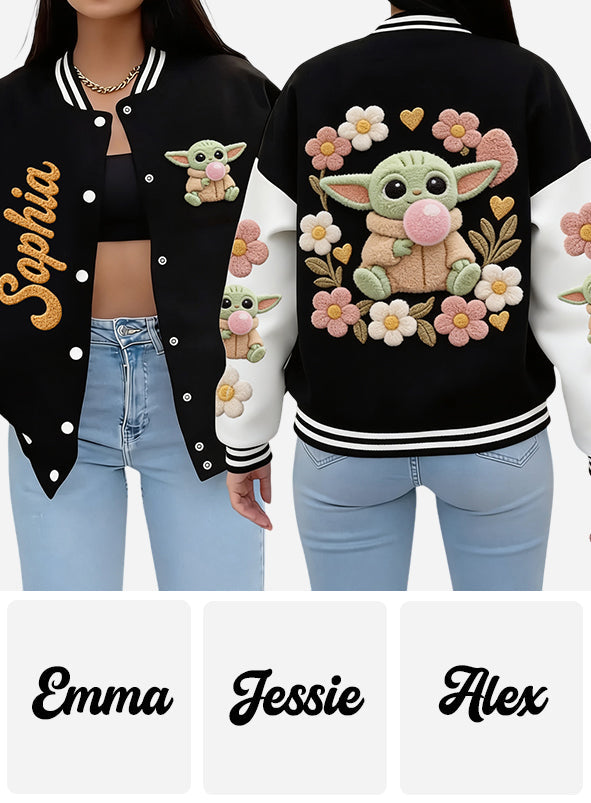 May The Cute Be With You - Personalized The Force Varsity Jacket