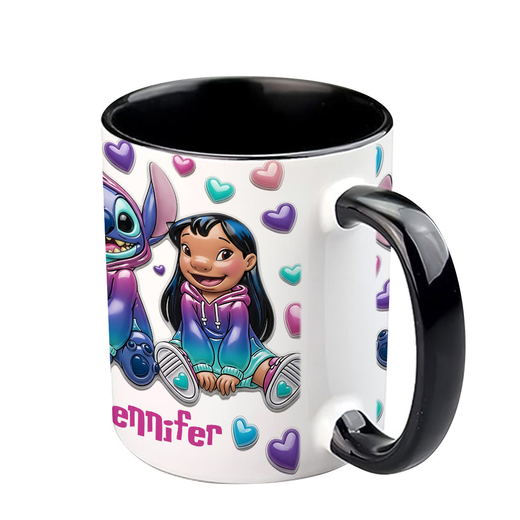 Ohana Means Family - Personalized Ohana Accent Mug