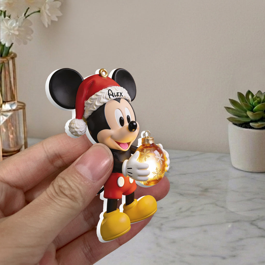 Magical Christmas - Personalized Mouse Premium 3D Ornament
