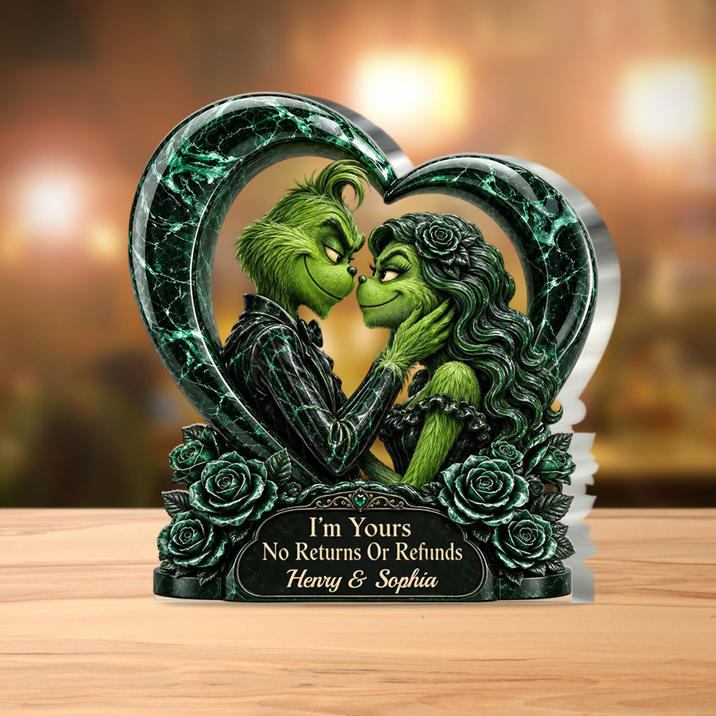 I'm Yours - Personalized Stole Christmas Custom Shaped Acrylic Plaque