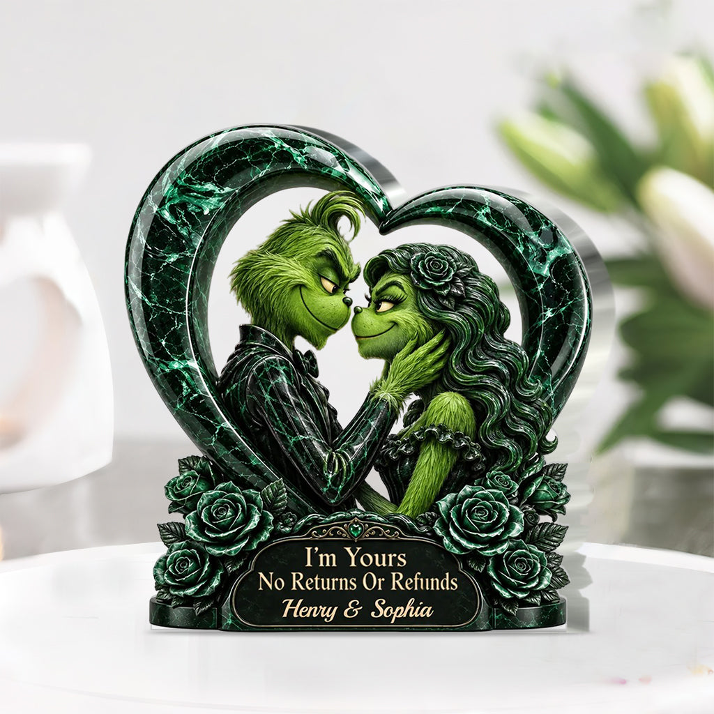 I'm Yours - Personalized Stole Christmas Custom Shaped Acrylic Plaque